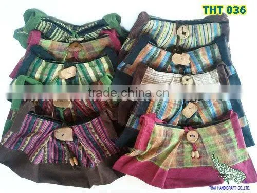 Thai Embroidered HMONG Hill Tribe Handbag Tote Bag