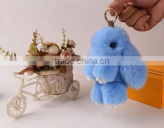 hot selling women wholesale fake fur rabbit fashion dinner clutch bag