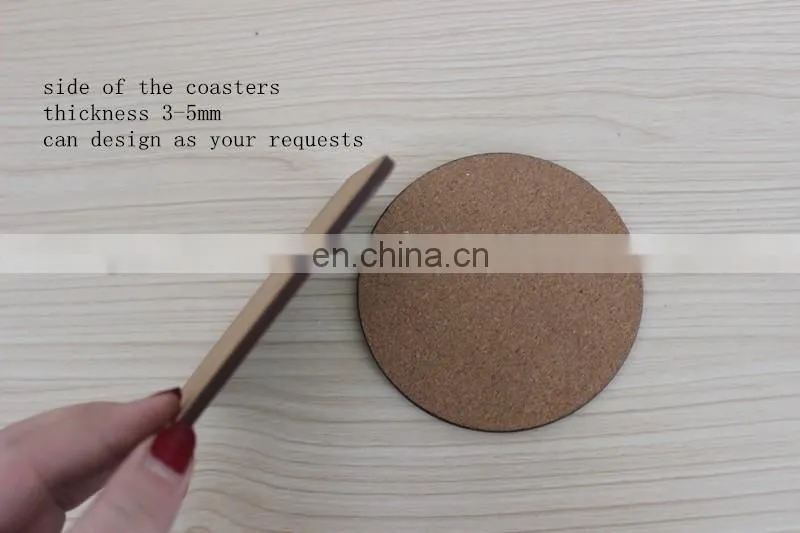 MDF coasters sublimation blank table mats wood tea coasters with custom logo