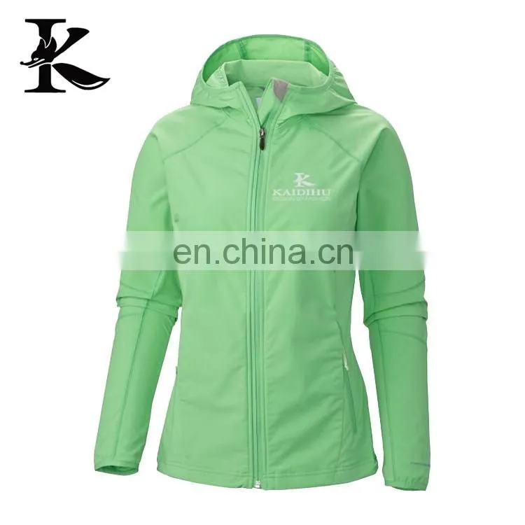 Fashion womens hooded softshell jacket cycling jacket