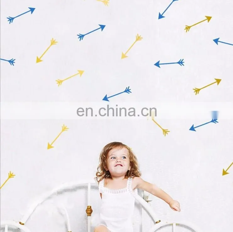 Ins Style Funny Arrow Shape Vinyl Wall Sticker Children Room Home Decoration Mural Roon Decal