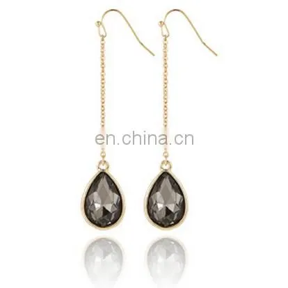 BEADED BLUE PEARL EARRINGS