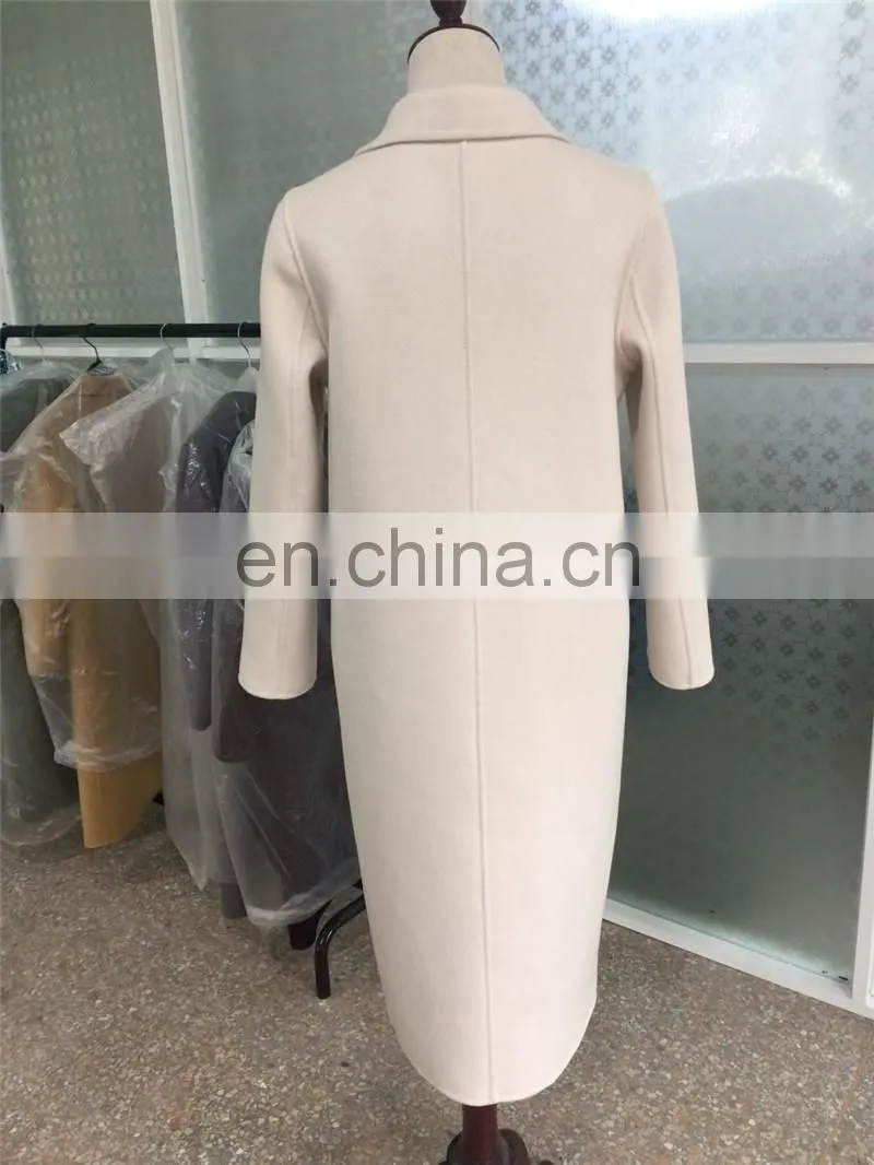 Fashion Design Ladies Slim Wool Long Coat Winter Women Coat Wool Coat