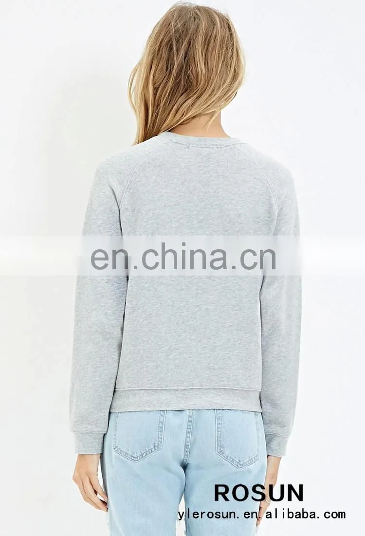Cheap Custom Barcelona Raglan cotton sweatshirt