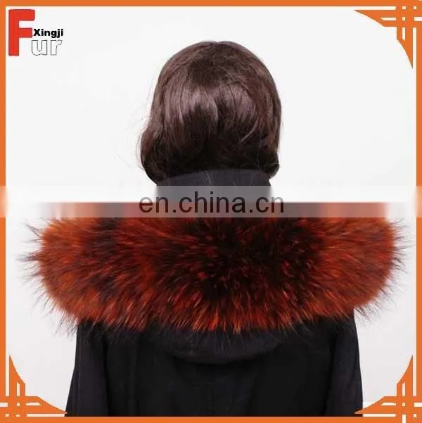 top quality Real raccoon fur hood