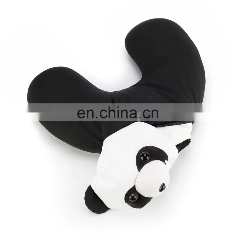 2016 Hot Sell 2 in 1 Plush Animal Shaped Travel neck pillow