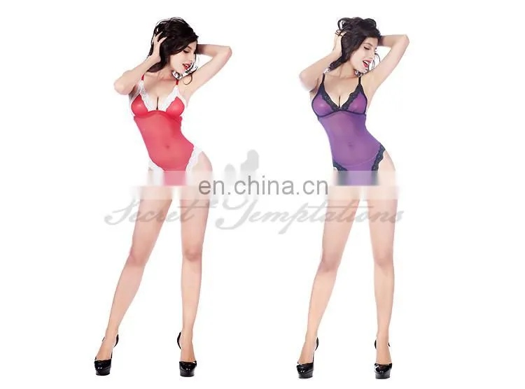 wholesale adult girl sleeveless sexy bodysuit mature women sexy transparent nude babydoll