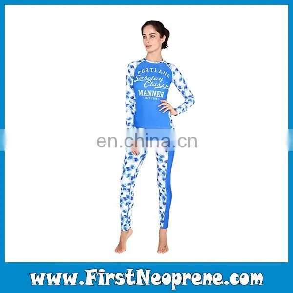 Colorful Dyeing Power Wholesale Breathe Women's Rash Guards
