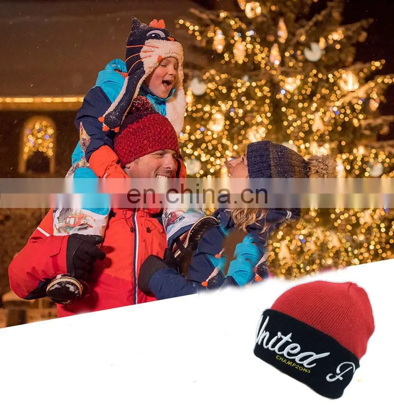 custom acrylic fashion Plain 3D Embroidery winter hat