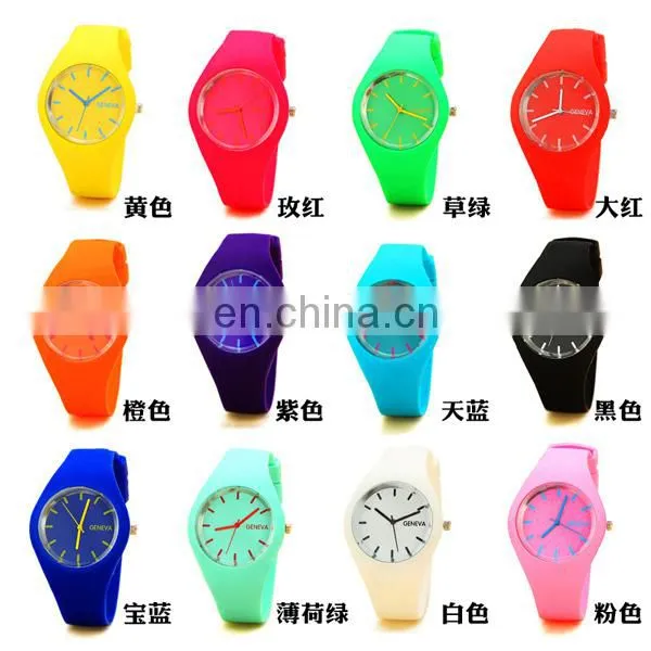 Hot sale quartz wrist watch cute girls watch silicon watch