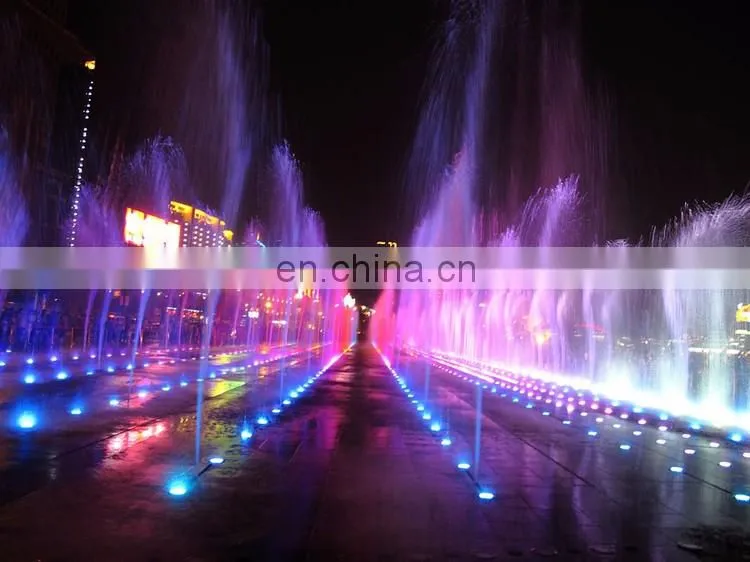 2017 Factory supply stainless steel outdoor music dancing dry land fountain