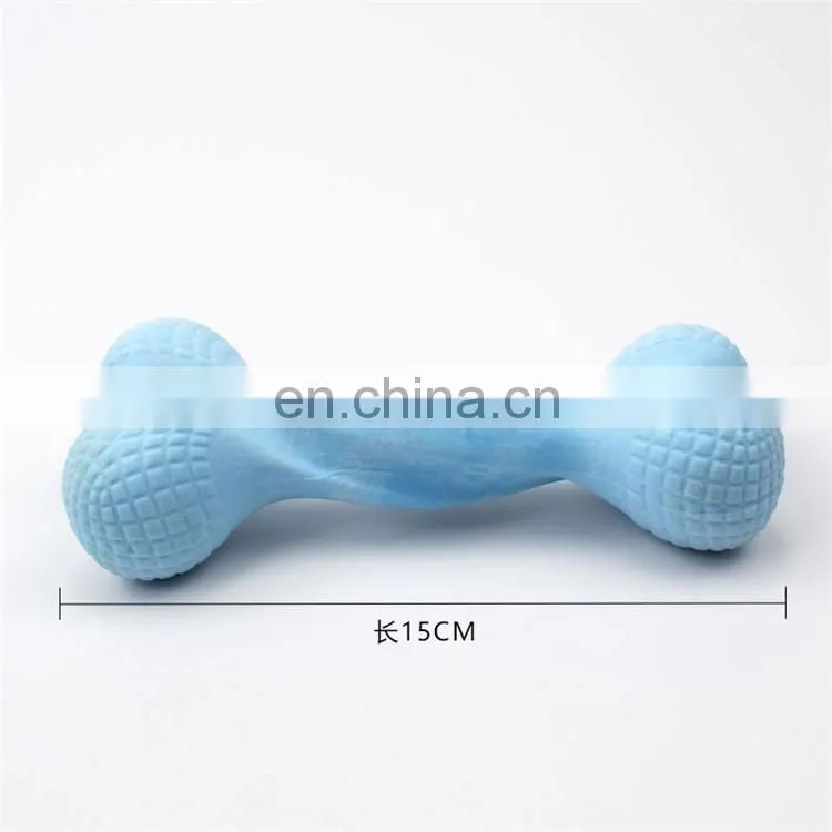 Eco-friendly Milk Flavored Pet Teeth Cleaning Chew Bone TPR Dog Toys