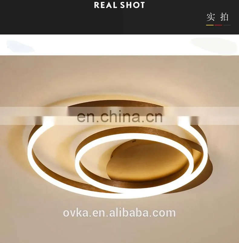 Modern Acrylic LED Ceiling Light Fixture Ring Surface Mounted Ceiling lamps For Living Room Bedroom Lighting