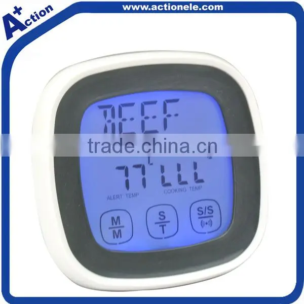 Touch Screen Digital Kitchen Food Thermometer with Probe