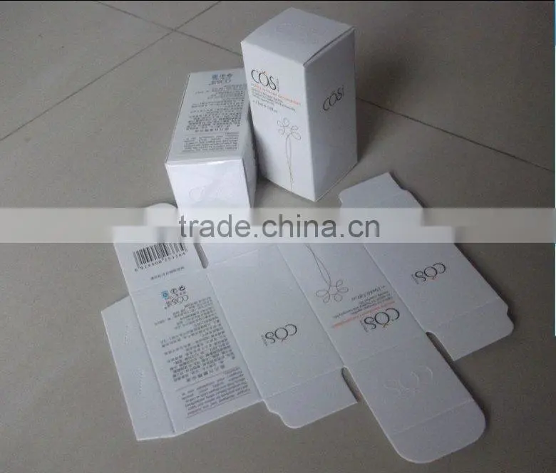 custom design paper box for toner bottle packaging, paper box for cosmtic packaging bottle with logo design