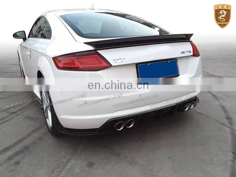 lips/spoiler/side skirts carbon fiber body kit for audi TT 2016