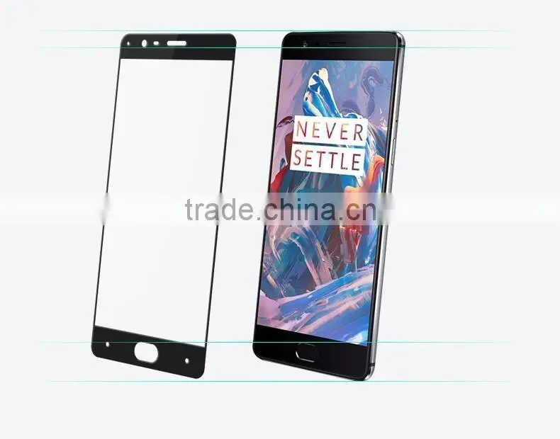 MOFi Original Full Cover Tempered Glass for One Plus three, OnePlus3, Full Cover Screen Protector Glass Film for Oneplus 3
