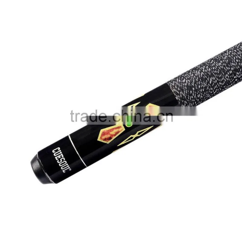CUESOUL Hot Quick Release Ash Shaft 1/2 Pool Cue,Stainless Steel Joint , Rubber Wrap