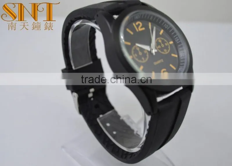Promotion quartz watch with plastic strap