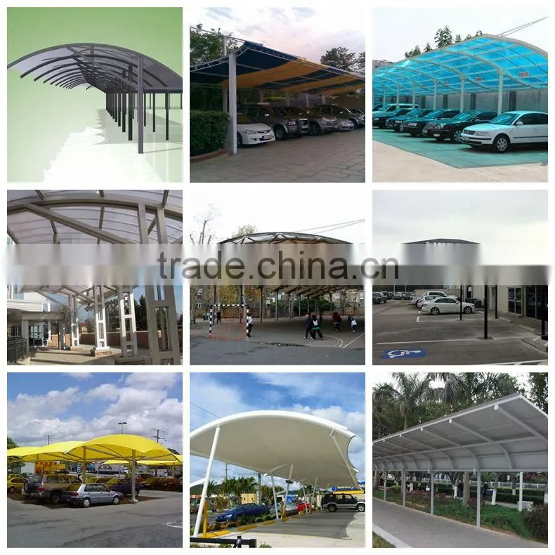 Hot sale steel structure design for car parking canopy