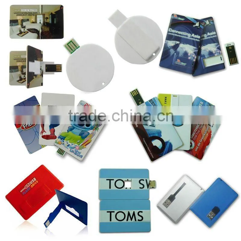 mini card USB Flash Drive with full color printing