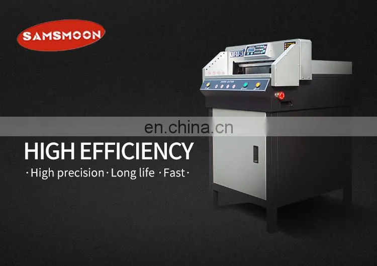 SPC-455E Cheap Price Dual Motor Electric Paper Guillotine Cutter Machine With LCD Display