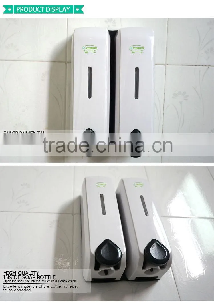 liquid double lotion dispenser 700ML capacity hanging gel soap dispenser hotel hand soap container YK1509