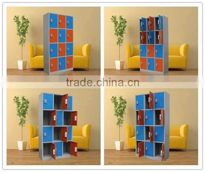 New Arrival Supermarket Metal lockers Digital Keypad Lock Lockers 12 Doors Intelligent Locker