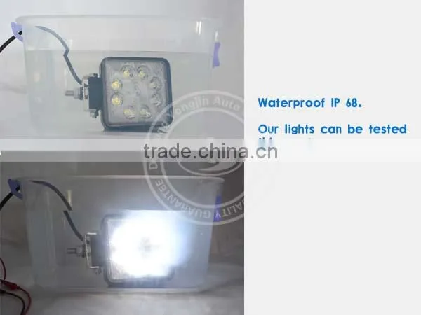 High brightness 24W square led work light