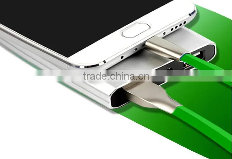 1M/3.3fFT 7 Color LED Metal USB Cable 8 pin and Charging Charger Cable for iPhone6 6 plus 5 5s iPad for ios 8 ios9 1M