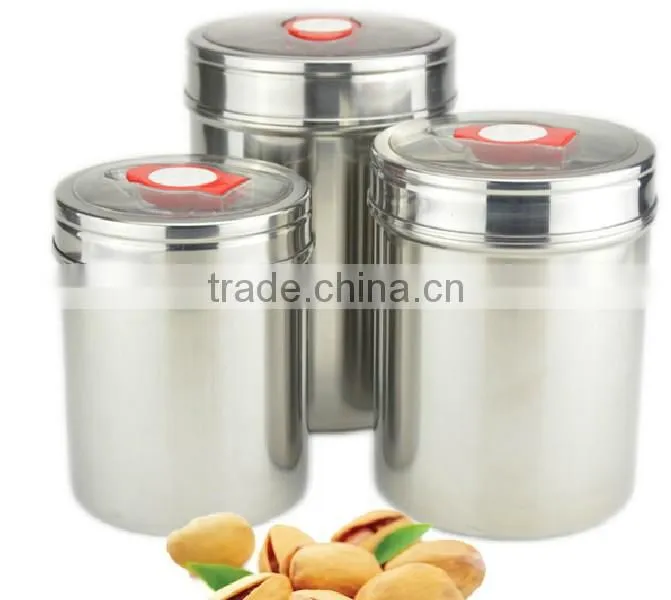 stainless steel tea coffee sugar canisters container