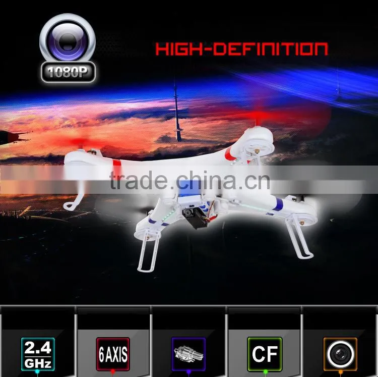 2014 Design WL V353 4-Axis 2.4G 4CH RC UFO with Gryo and Lights and Camera Galaxy RC Quadcopter