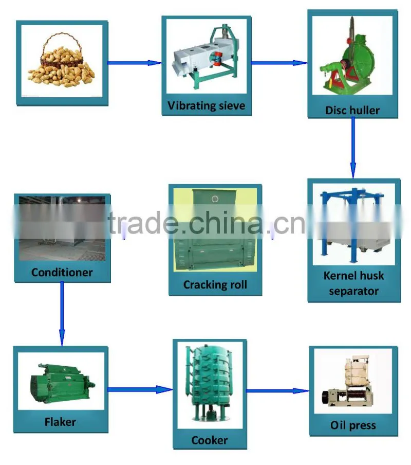 New Lead turnkey project peanut oil manufacturing machine for sale