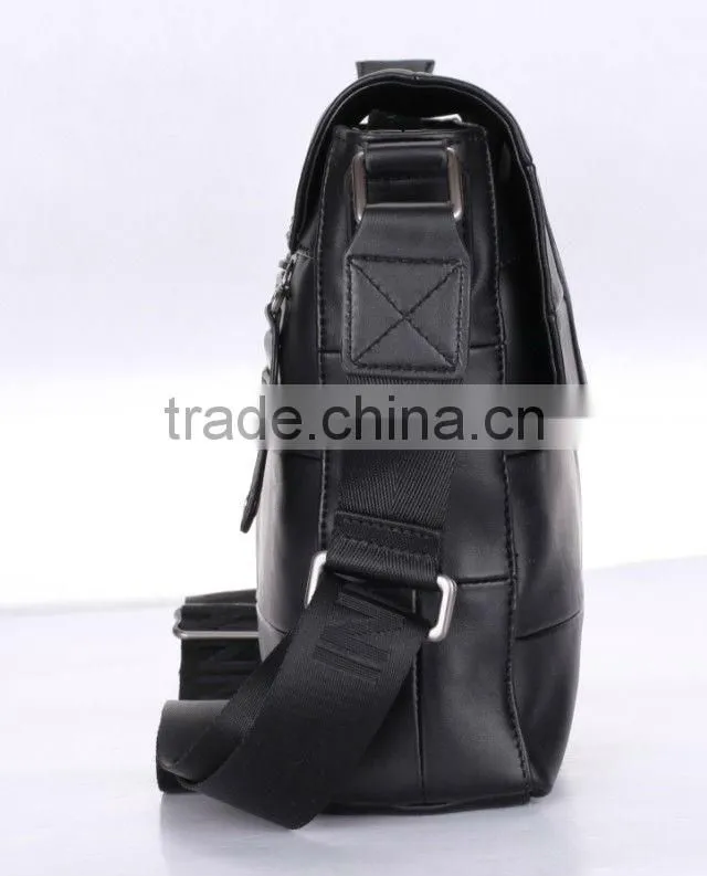 Custom PU leather messenger bags for men