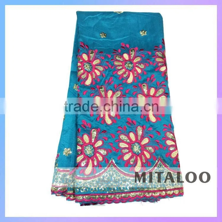 Mitaloo MGP0036 Fashion African Silk Lace Fabric George Lace