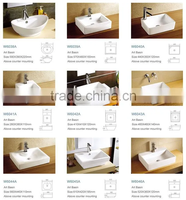 New products sanitary ware bathroom ceramic basin