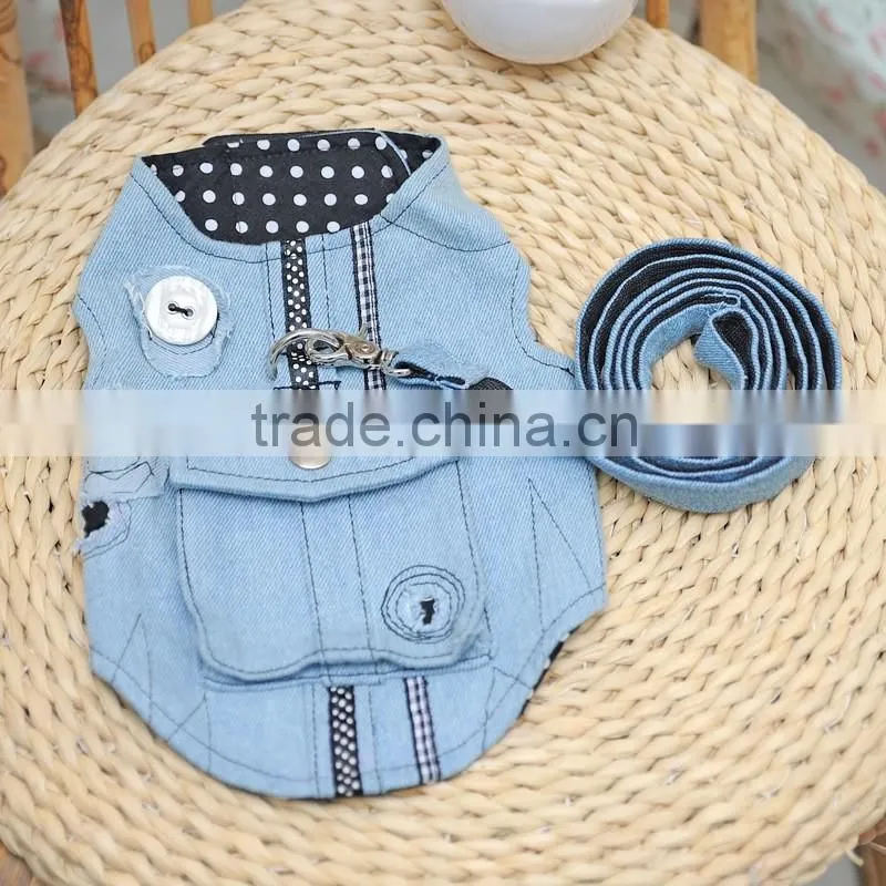 Pet leash The dog thoracic cowboy style cloth dog harness