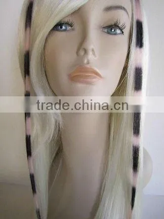Popular Clip In Feather Hair Extension 100% Remy Hair