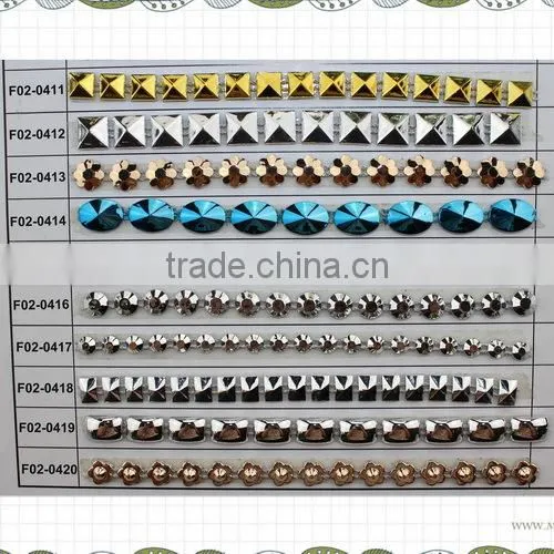 Decorative trim plastic rhinestone trimming for dresses