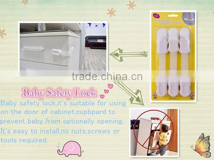 Good quality baby safety door lock with 3M foam tape