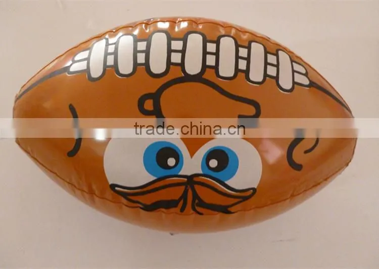 pvc inflatable rugby ball, beach rugby ball
