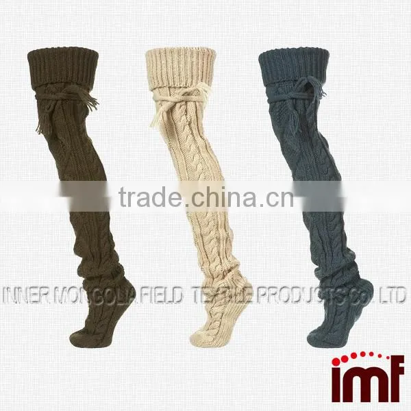 Must Have Multi Color Cable Knit Boot Sock
