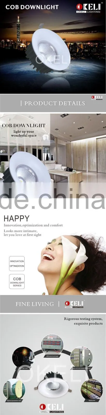 Top quality CE RoHS BIS approved led cob downlight,cob led downlight 10w 15w 20w 30w