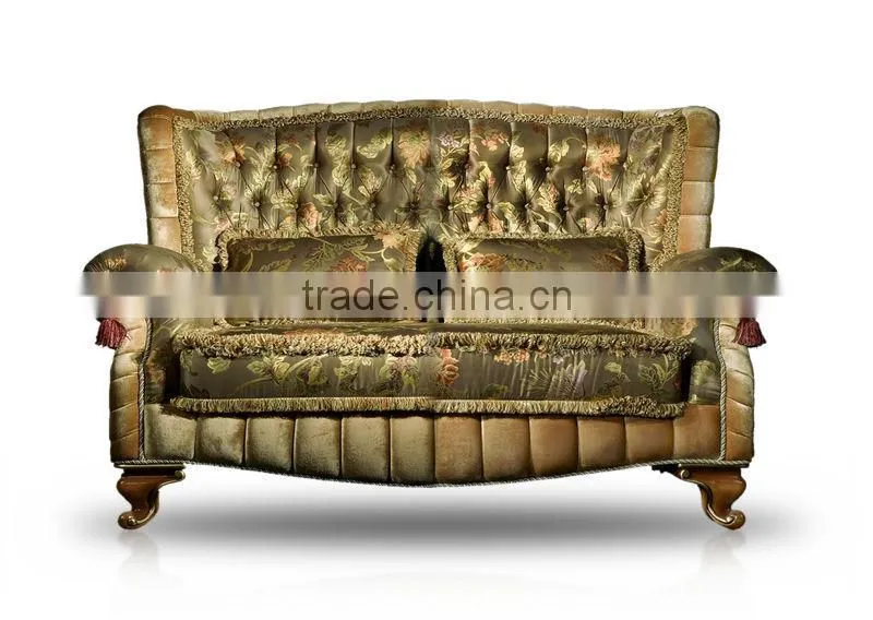 Royal style sofa set gold embroidery sofa antique sofa A55160