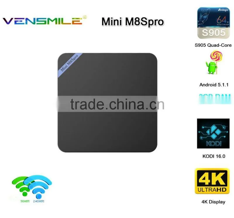 Mini M8Spro S905 T95N Amlogic S905 Quad Core TV Box