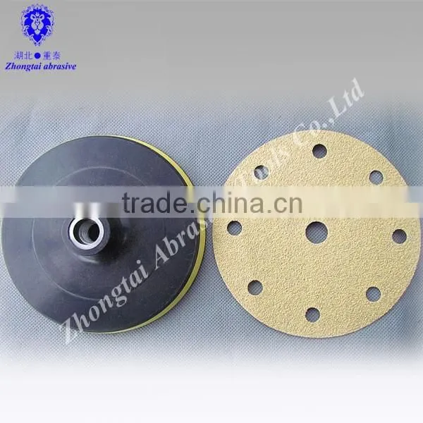 Yellow or Red Sponge Sanding Plastic Backing Pads