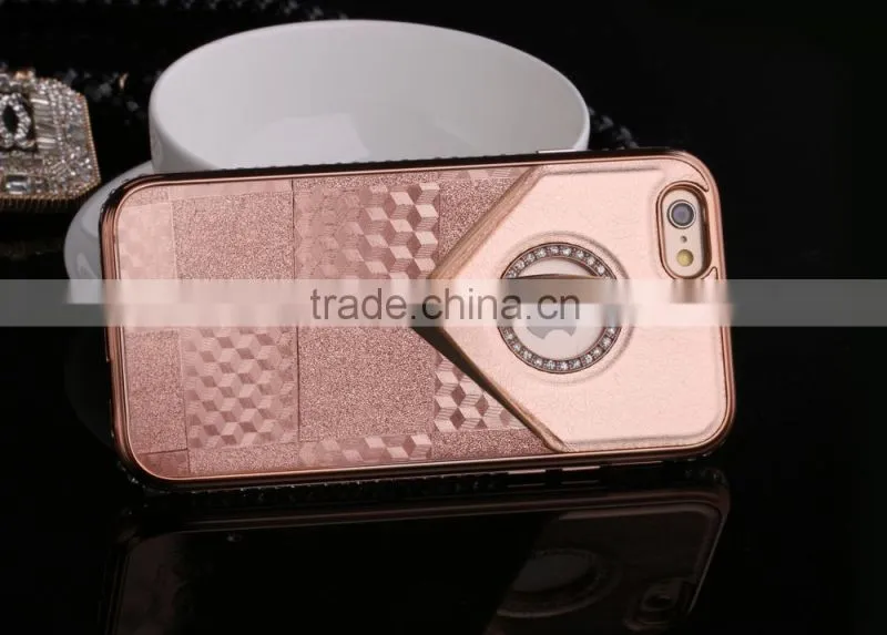 2015 PU Leather Fashion Stand Phone Cases for iPhone