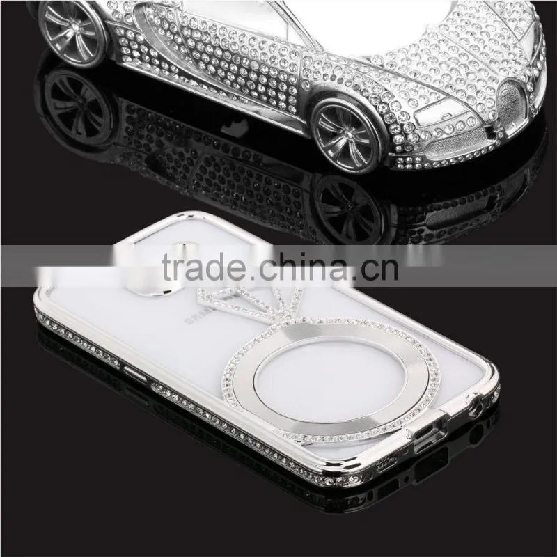 4 Color Metal Diamond Phone Case Cover for Samsung Note 5