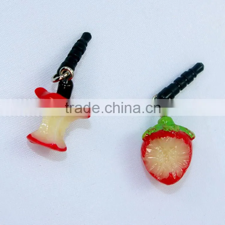 best selling decorative eco-friendly resin anti dust plug charm