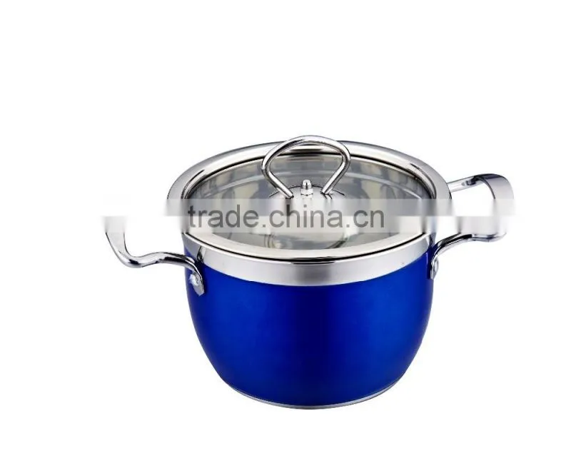 Wholesale stainless steel cooking pot set capsuled bottom